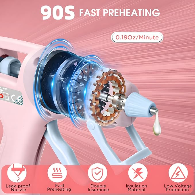 Cordless Hot Glue Gun, Fast Preheating - Image 4
