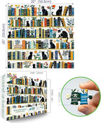 MINIWAN Black Cat Bookshelf Puzzles - Image 2