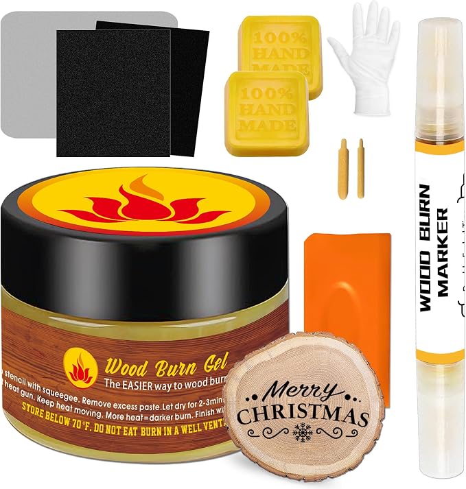 1DFAUL Wood Burn Paste Pen Kit, 4OZ Wooden Burning Gel & Wood Burn Marker | DIY by 1DFAUL