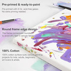 PHOENIX Stretched Canvas for Painting 12x12 Inch/7 Value Pack, 8 Oz Triple - Image 2