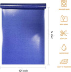 Blue Glitter Heat Transfer Vinyl 12" x 5 ft HTV - Image 2