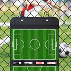 WISYOK Leather Covered Magnetic Soccer Lineup Board, Foldable and Portable - Image 4