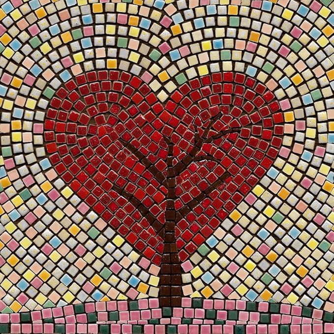 Get Creative with Our Adult Mosaic Hobby Kit, A 7-inch Square Shape Love by ALEA+Mosaic