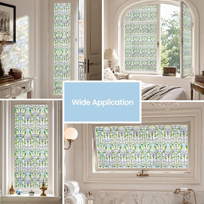 3D Stained Glass Window Film, Decorative Window Privacy Film - Image 6