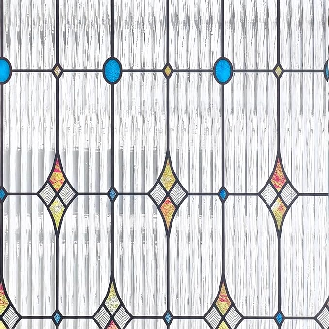 ADD.HERES Window Privacy Film, Stained Glass Decorative Static Cling, Removable - Image 6
