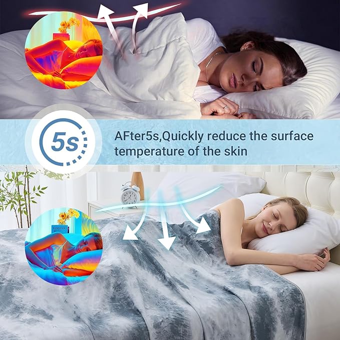 Cooling Blanket Queen Size, Cold Blanket - Image 2