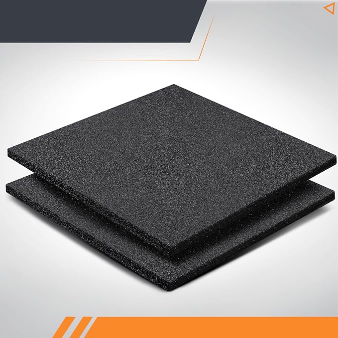 Pangda 2 Pcs Black Foam Pad 12 x 12 x 0.25 Inches Cuttable Polyurethane Foam - Image 7