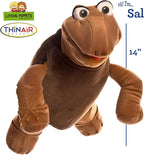 Playful Minds Living Puppets – Sal the Turtle Hand Puppet, 14-Inch Soft Plush - Image 2