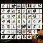 Stencils Plants 4in 53pcs Paint Template Reusable Plastic Templates DIY Crafts by BLOSSOMLAYER