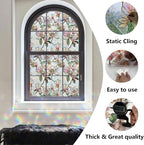 Window Privacy Film Stained Glass Window Film Decorative, Static Cling Rainbow - Image 5