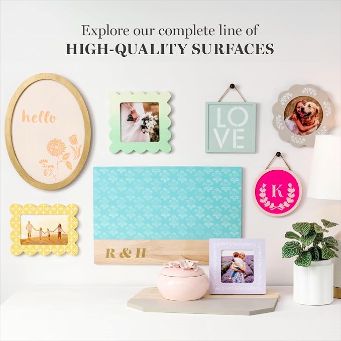 Martha Stewart, Circle and Square Wood Plaque Set - Image 7
