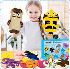 WATINC 12Pcs Hand Puppet Making Kit, Art Craft Felt Sock Puppet Toys, Creative - Image 6