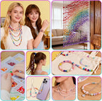 8pcs Elastic String Bracelet Making Kit, Stretchy Bracelet String, 6 Rolls 1mm - Image 7