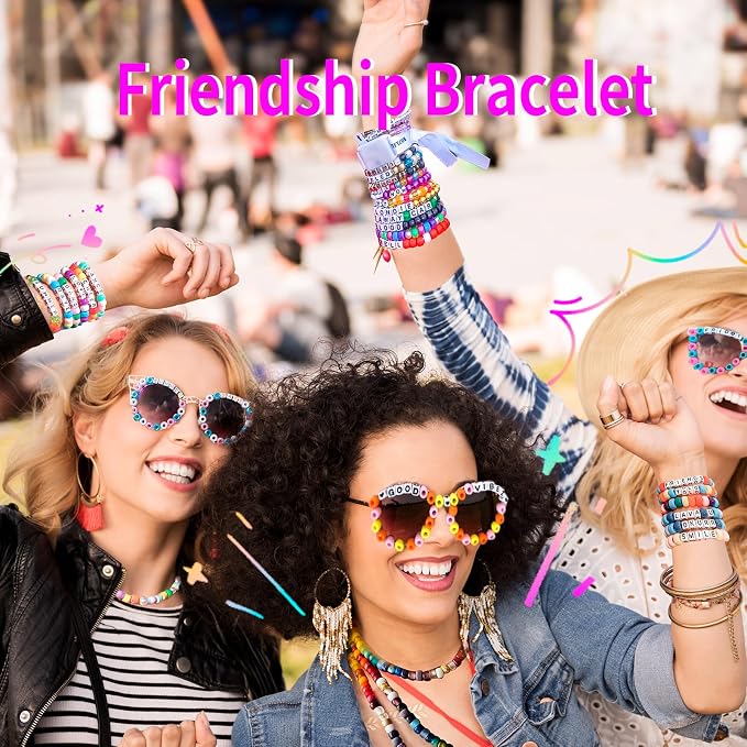 4 Boxes Pony Beads 72 Colors 9mm Friendship Bracelets Making Kit, Rainbow Kandi - Image 7