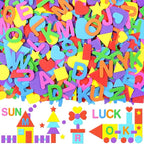 1488Pcs Foam Stickers, 8Colors Foam Shape Letter Stickers by Unknown