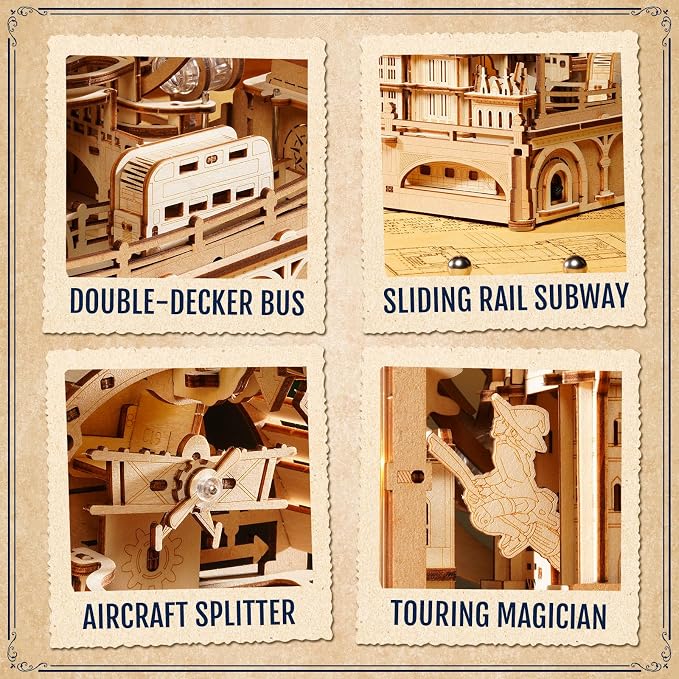 ROKR 3D Wooden Puzzles for Adults, Marble Travel London, 431Piece 3D Puzzles - Image 4