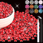 1500PCS 6mm Resin Rhinestones Bulk by BELLEBOOST