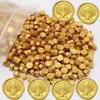 300Pcs Gold Sealing Wax Beads, Vintage Wax Seal Beads - Image 8