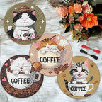 Clendo 8 PCS Diamond Art Coasters - Image 2