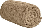 Knitted Weighted Blanket for Adult, No Beads Heavy Blanket 70” x 90'' 20lbs by Unknown