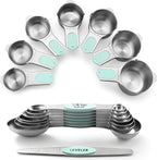 Spring Chef Magnetic Measuring Cups & Spoons Set of 15, Mint | Stackable by SpringChef