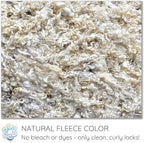 WENSLEYDALE Wool Locks. Organic Natural White Wool Fiber - Image 3
