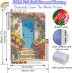 EIBEILI Adult Diamond Art Set, WallFlower Diamond Painting Kit, 5D Diamond Art - Image 2