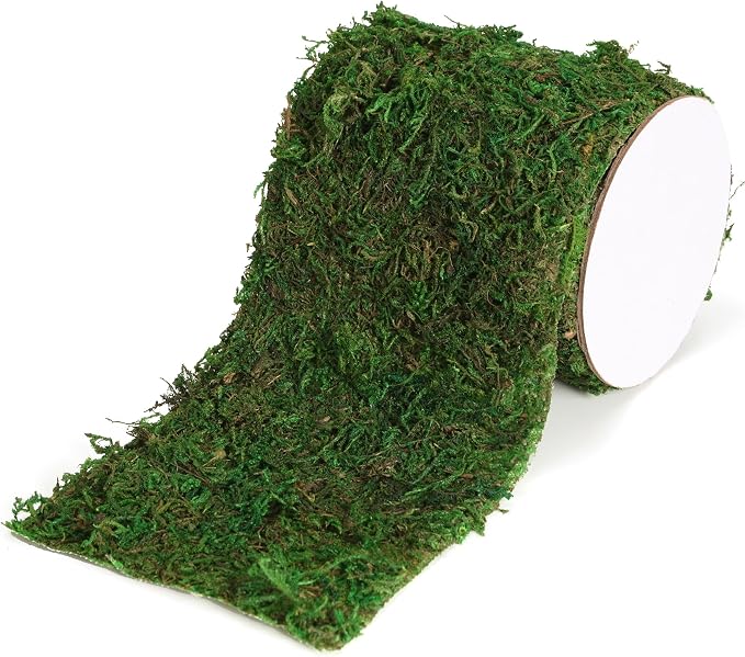 USMOLA Moss Roll, Dried Moss for Crafts, Moss Table Runner for Fairy Gardens - Image 2