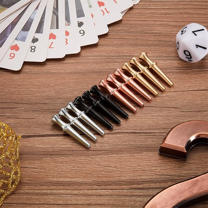 Lewtemi 120 Pieces Metal Cribbage Pegs Board Pegs 4 Colors Fit 1/8 Holes - Image 7