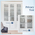 Haton Window Privacy Film Decorative Frosted Glass Window Film, Sun Blocking - Image 9