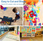 200 Pcs Colored Cellophane Sheets, Cellophane Wrap Paper Color Cello Sheets - Image 4