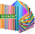 WRAPXPERT Holographic Permanent Vinyl Adhesive 35 Sheets Bundle-24 Vinyl Sheets by WRAPXPERT