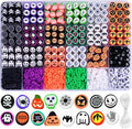 BBita 1480pcs Halloween Polymer Clay Beads Charms Friendship Bracelet Necklace by BBita