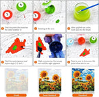 Fountor Sea Turtle Paint by Numbers Kit - Image 6