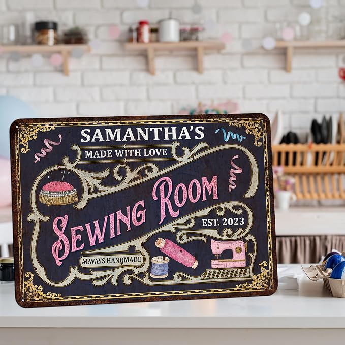 Personalized Sewing Room Sign Art Room Décor - Image 4