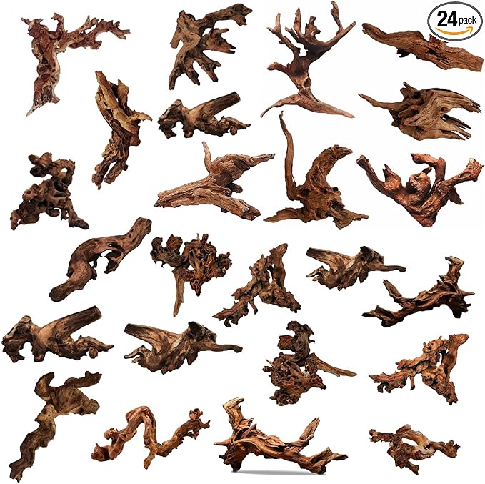 Hamiledyi 24 Pcs Small Driftwood by Hamiledyi