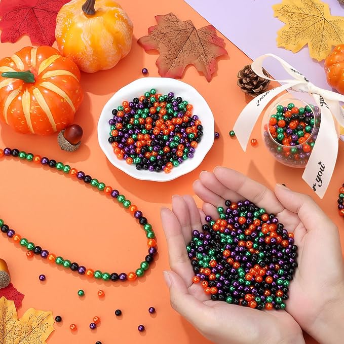 DUQGUHO Halloween Beads, 8mm Halloween Charms - Image 5
