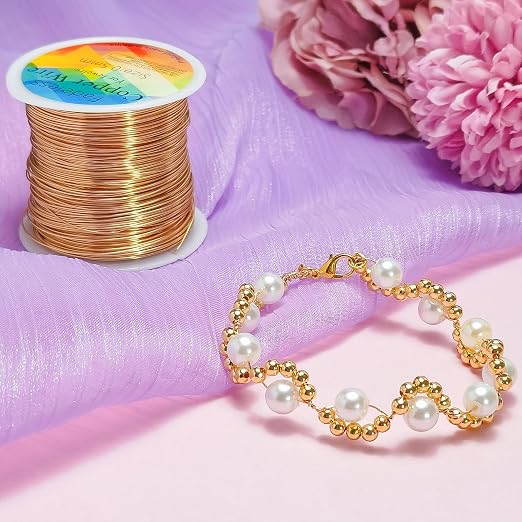 203 Feet Tarnish Resistant Copper Wires 24 Gauge Jewelry Craft Wires Beading - Image 8