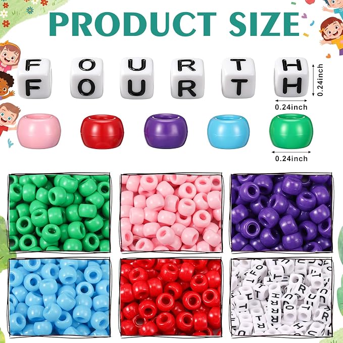 Tondiamo 24 Sets 4th Grade Back to School Gifts Friendship Bracelet Making Kit - Image 3
