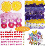100 PCS Real Dried Pressed Flowers, Mix Natural Dried Pansy Citrus - Image 2