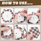200 PCS Paper Piecing 2", Hexagon Quilting Templates - Image 4