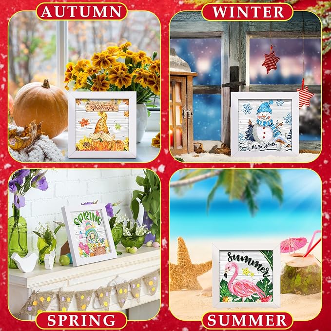 Trandraft 13 Pcs Summer Interchangeable Seasonal Diamond Art Kits - Image 5