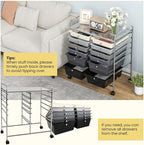 BECOMFORT 12-Drawer Rolling Cart - Image 4