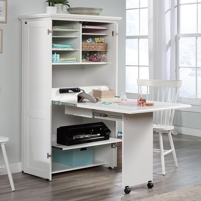 Sauder Miscellaneous Storage Craft & Sewing Armoire, L: 35.11" x W: 21.81" x H: - Image 4