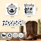 AFRITEE Western Cowboy Stencils - Image 2
