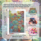 VeGuude Diamond Art Kits for Adults, Succulent Plants Diamond Paintings Kits - Image 3
