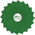 20PCS Green Felt Fabric Sheets by Loyisal