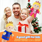 6 Pcs Castle Hand Puppets Fairy Tales Queen & King, Princess & Prince, Elf & - Image 6