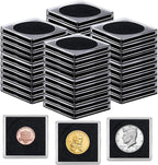40 Pcs Adjustable Acrylic Coin Holder, Coin Collection Cases by Fansunta