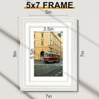 Vittanly 5x7 Picture Frames Set of 2, Ornate Vintage Photo Frame - Image 7